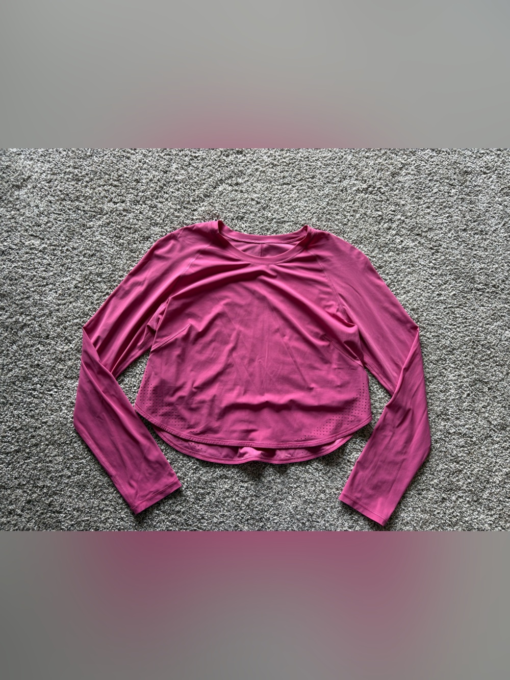 lululemon athletica Long Sleeve Performance Top - Magenta Pink